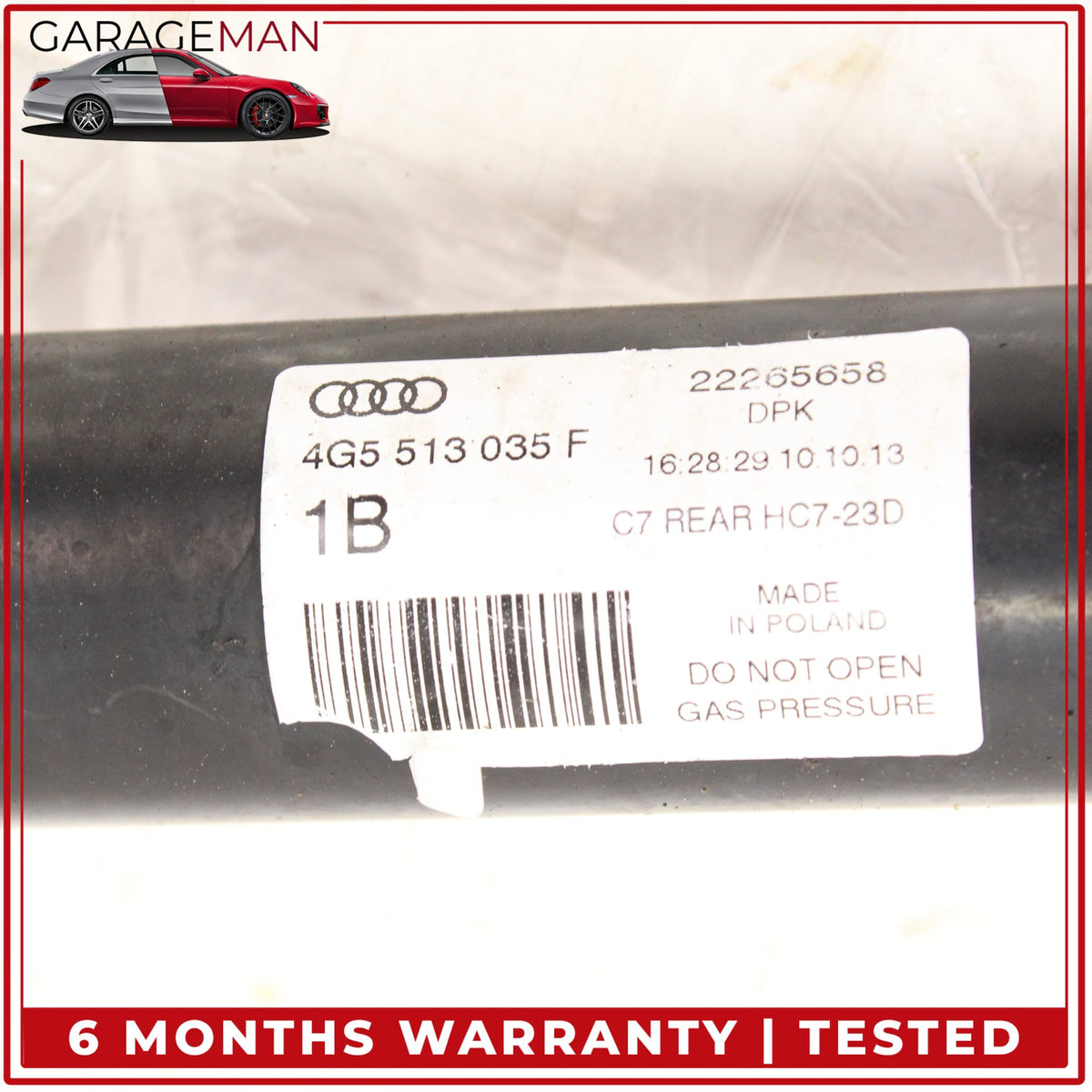 2012-2018 Audi A6 A7 Rear Left and Right Side Shock Strut Absorber Set OEM