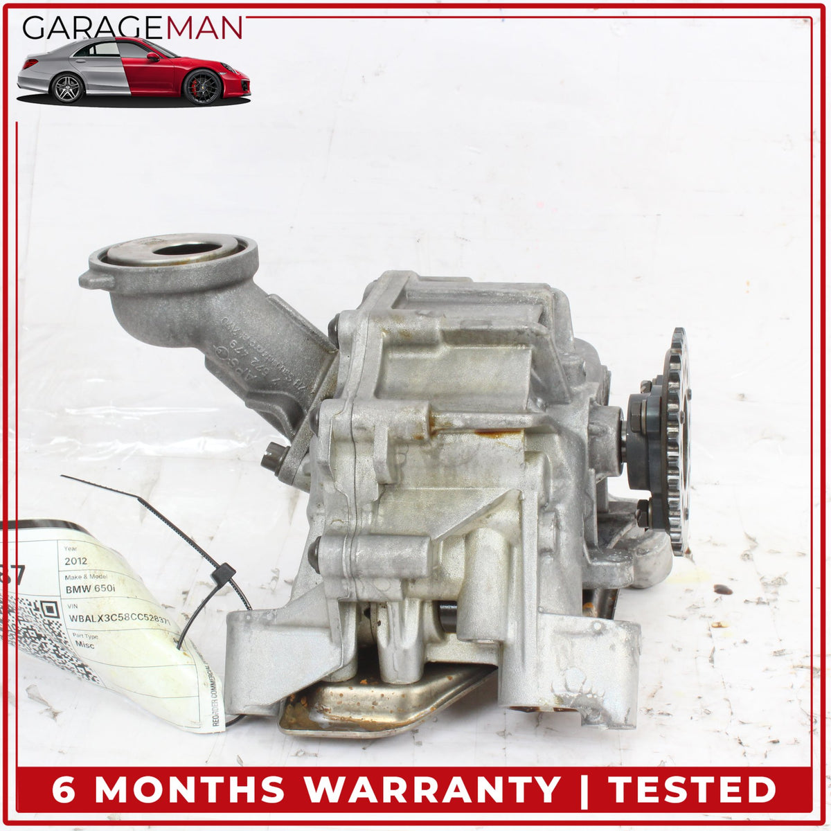 2008-2019 BMW 650i X5 X6 4.4L V8 N63 Engine Motor Oil Pump Assembly 7612772 OEM