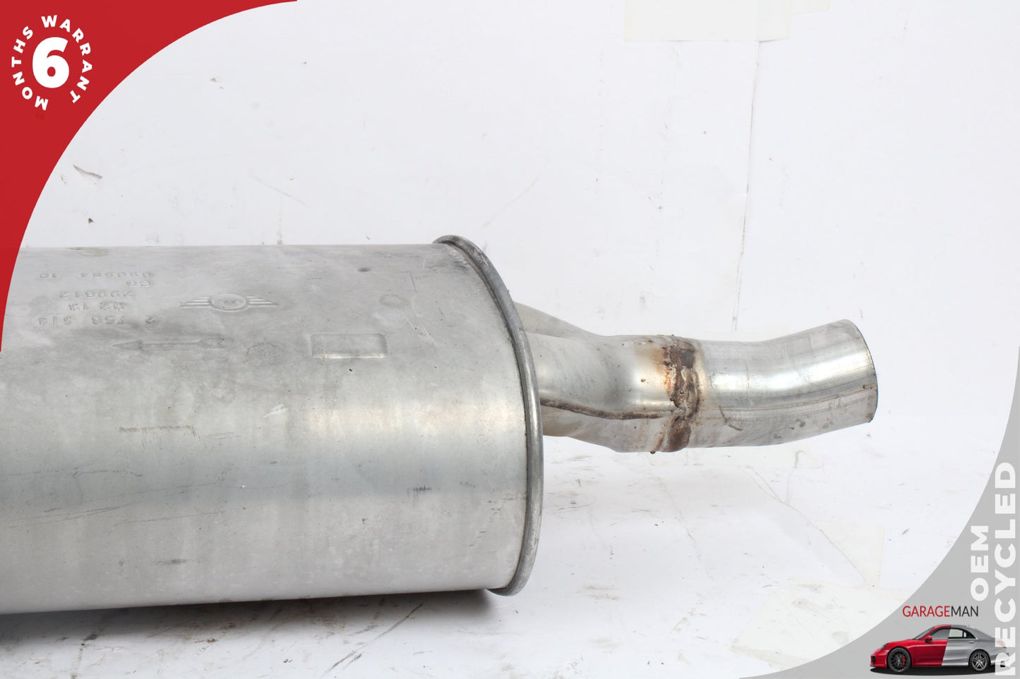 2009-2015 Mini Cooper Exhaust Muffler Pipe End Section w/ Twin Tips 2756514 OEM