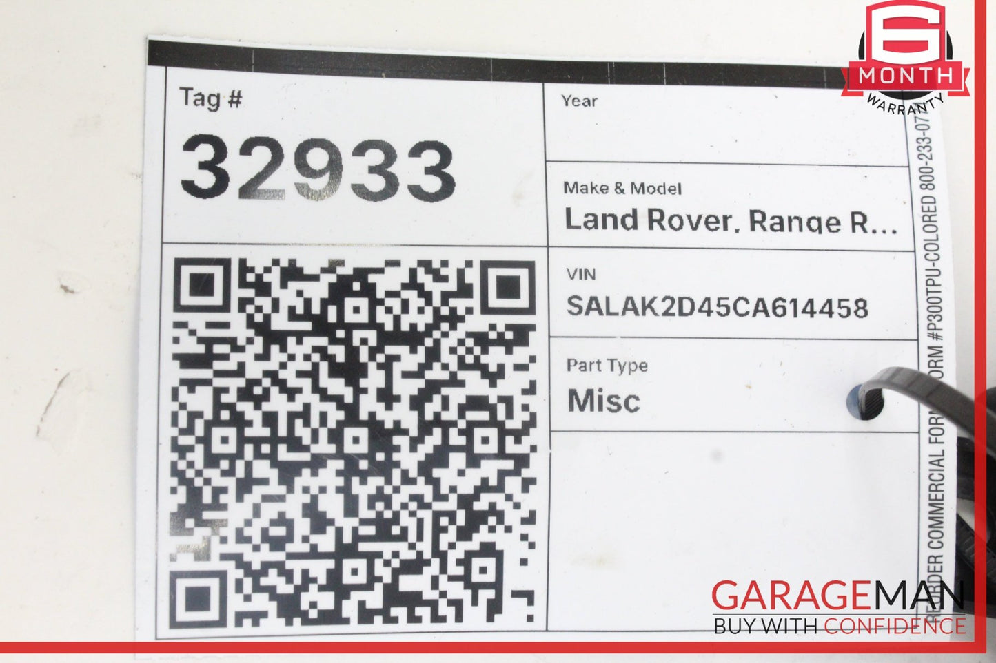 2010-2013 Land Rover LR4 Parking Aid Control Module CH2215K866BA Genuine