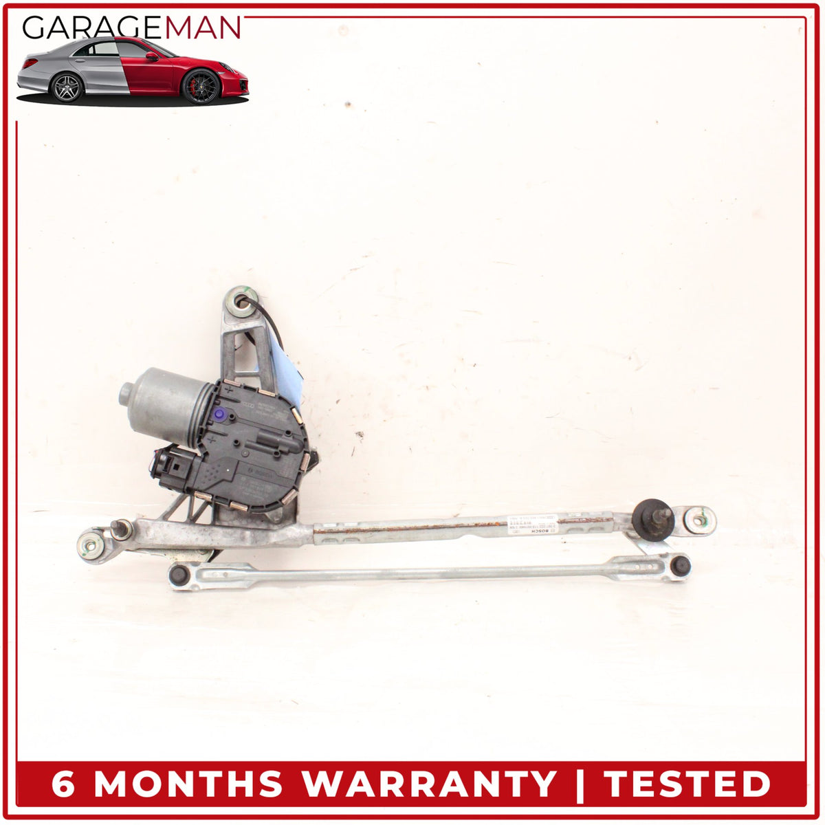 2017-2025 Audi A4 Front Windshield Wiper Linkage w/ Motor Bosch 8W1955119A OEM