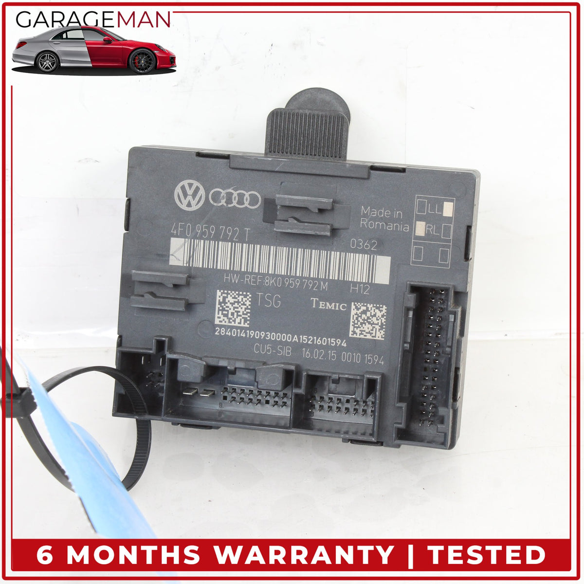 2010-2015 Audi Q7 Front Right Passenger Side Door Control Module 4F0959792T OEM