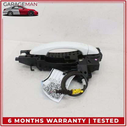 2009-2016 Audi A4 S4 A5 S5 Rear Left Driver Side Exterior Door Handle White OEM