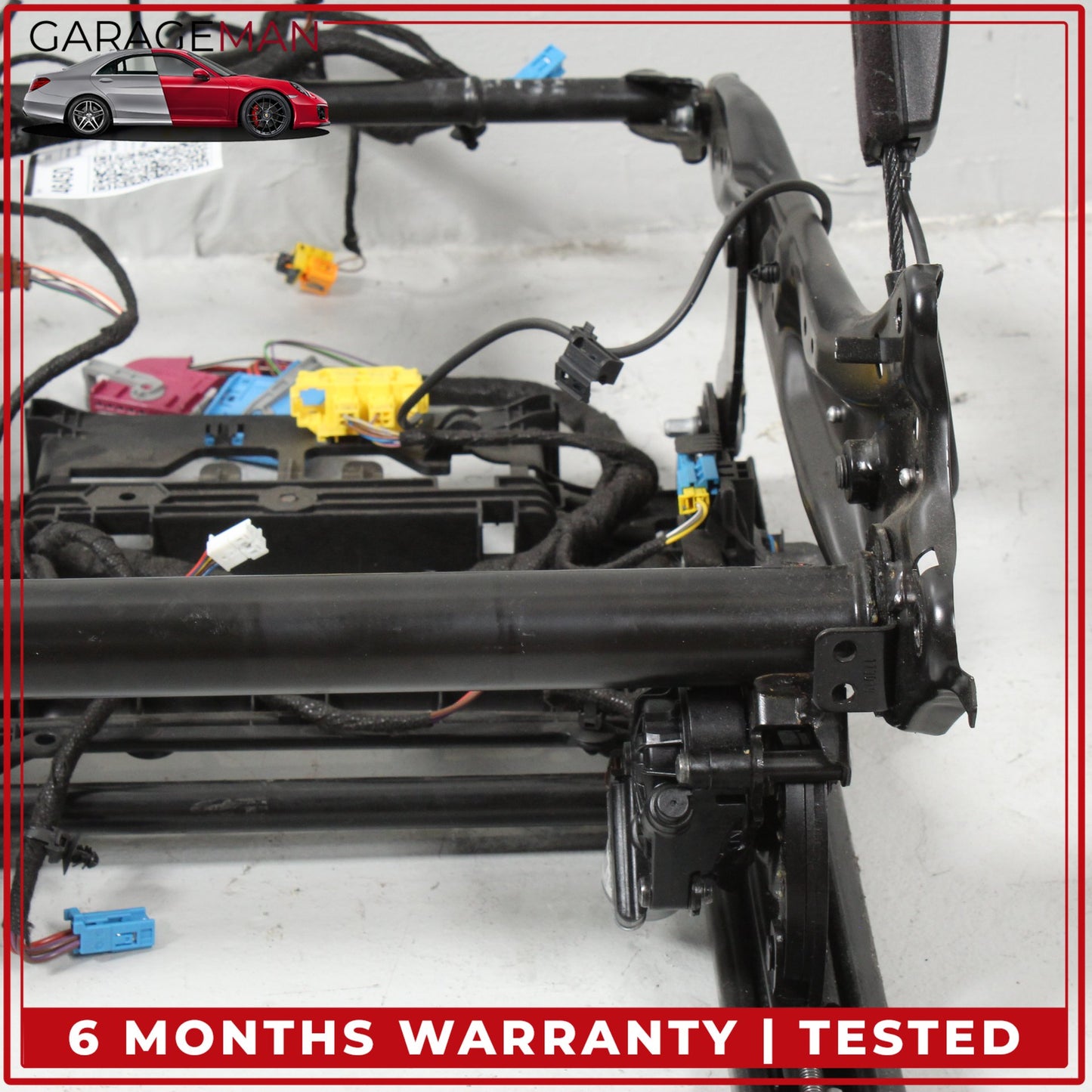 2015-2023 Mercedes W205 C300 C400 Front Left Seat Rail Track Frame w/ Motors OEM