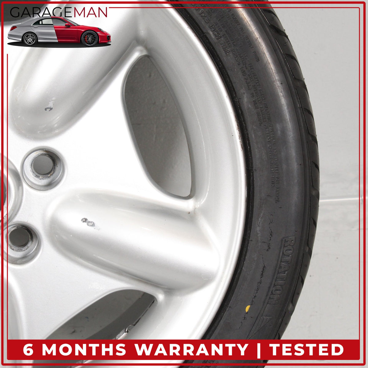 1995-2002 Jaguar XK8 Front or Rear Wheel Rim w/ Falken Tire 8JX17CHX33 OEM