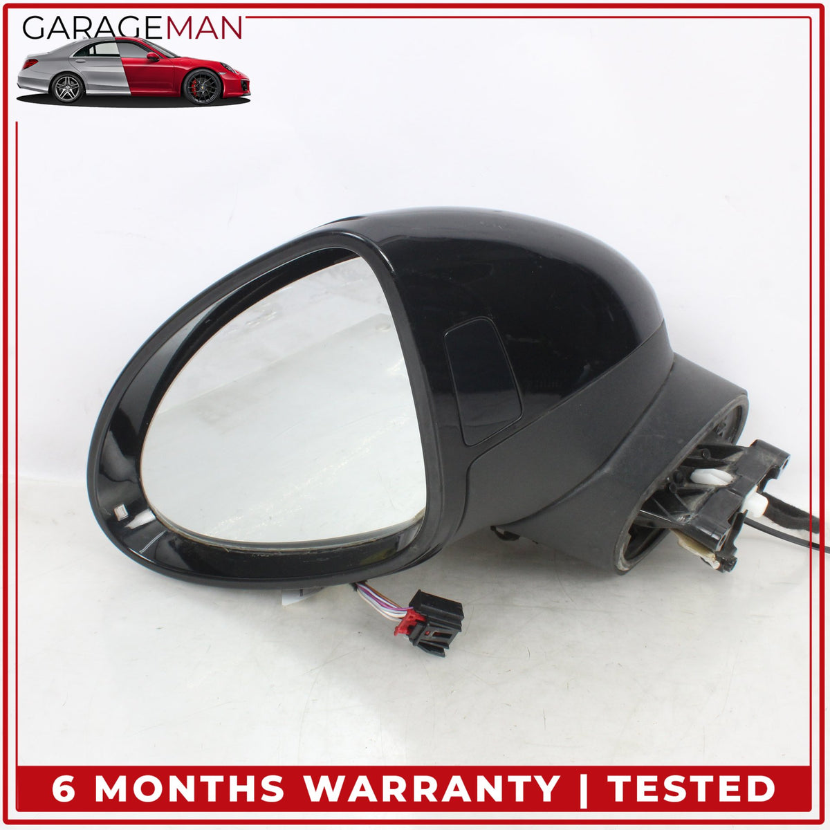 2015-2018 Porsche Cayenne 958 Front Left Door Rear View Mirror w/ Blind Spot OEM