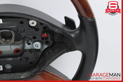2010-2014 Mercedes-Benz S550 W221 Steering Wheel Wood Trim Black 2219063800 OEM