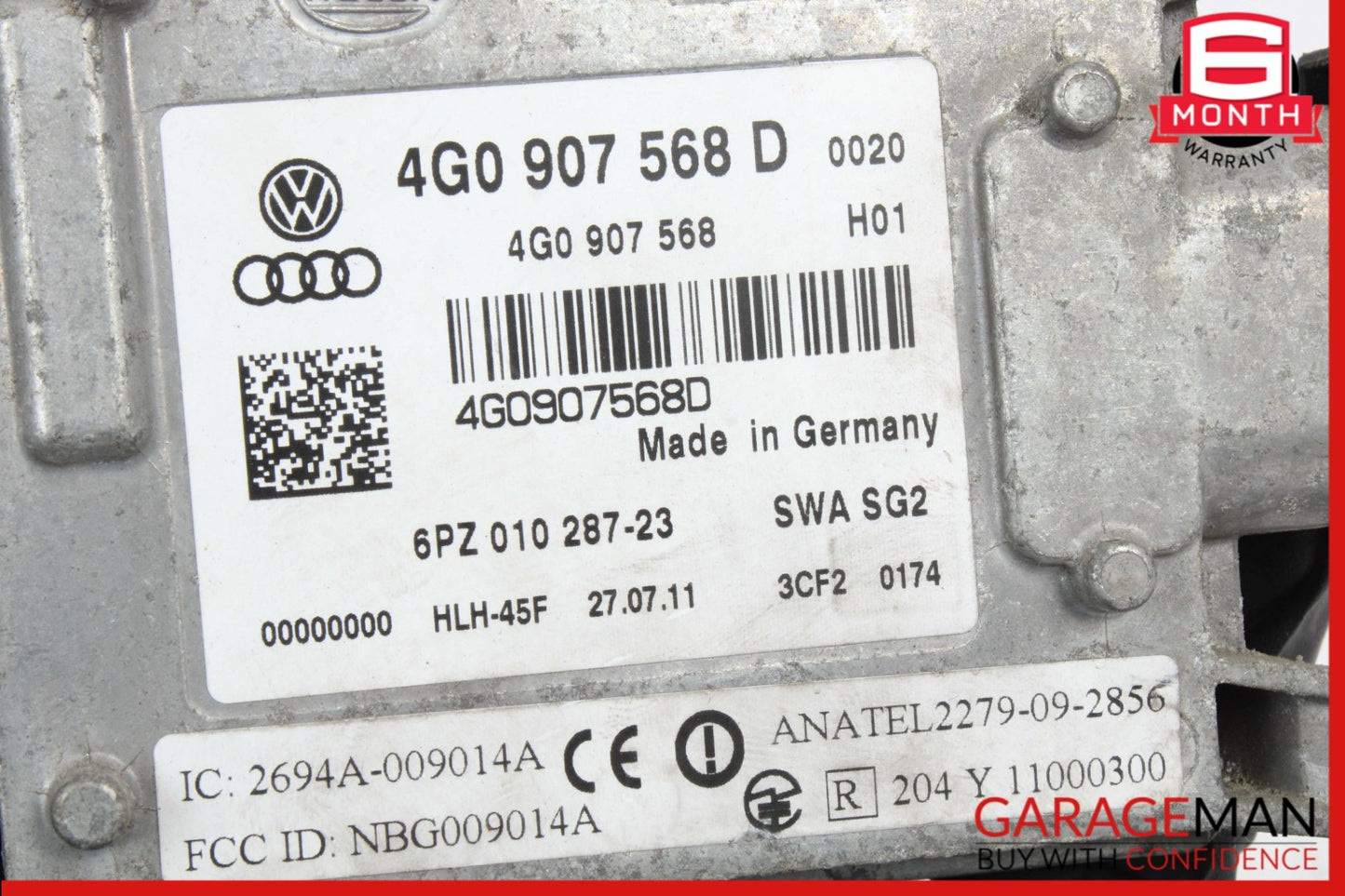 2012-2018 Audi A6 C7 Sedan Blind Spot Lane Change Radar Module 4G0907568 OEM