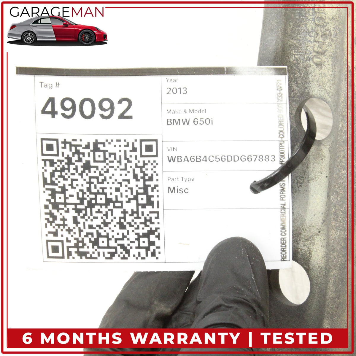 2013-2019 BMW 650i F06 AWD Front Right Side Wishbone Lower Control Arm 6777744 OEM