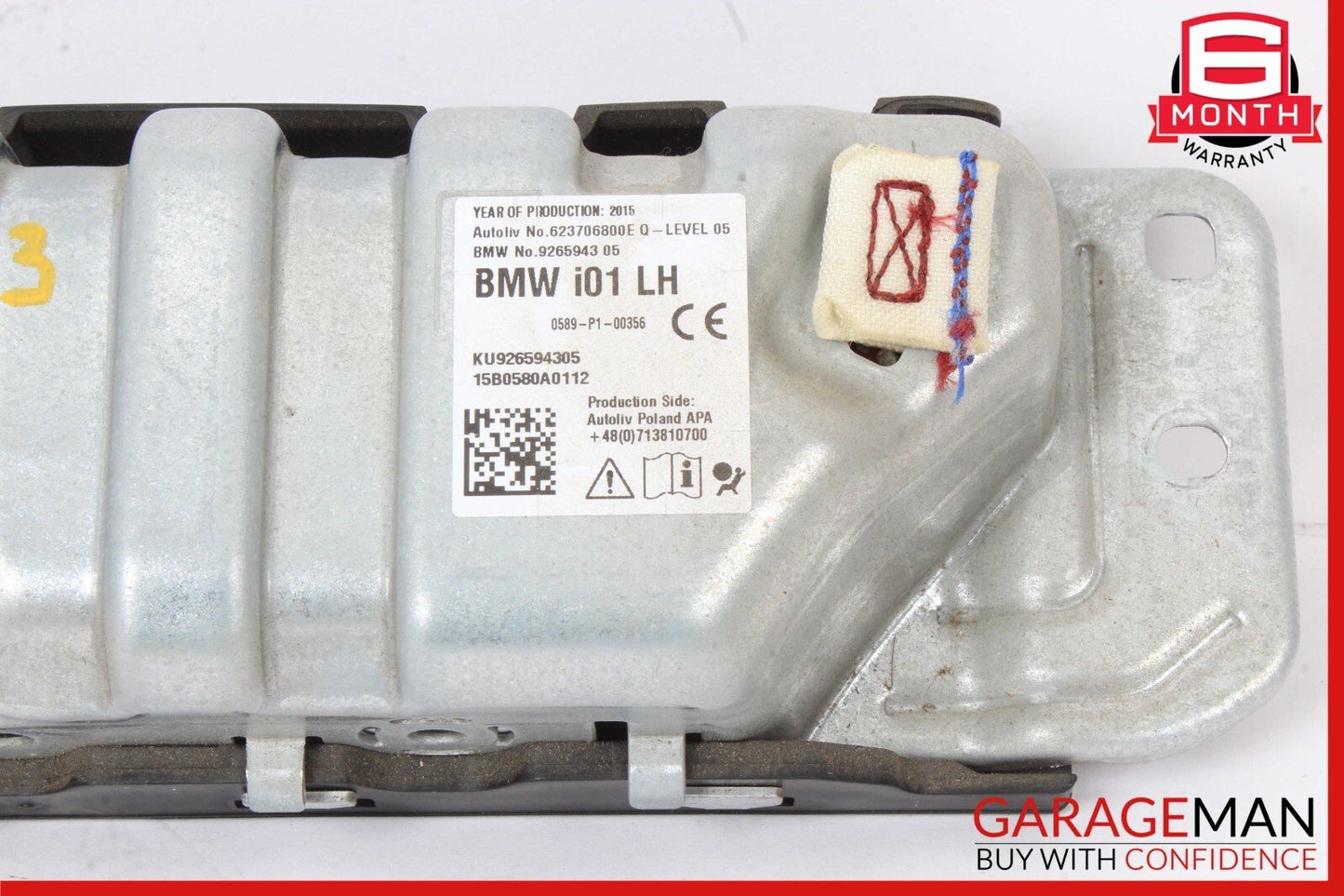 14-21 BMW i3 I01 Hybrid Knee Airbag Air Bag Left Driver Side Black OEM