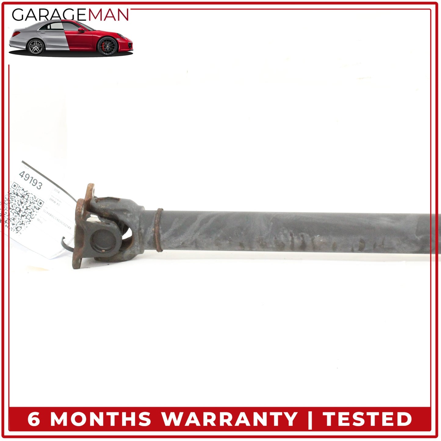 2014-2018 BMW X5 F15 AWD 4.4L Front Propeller Driveshaft 8605866 OEM