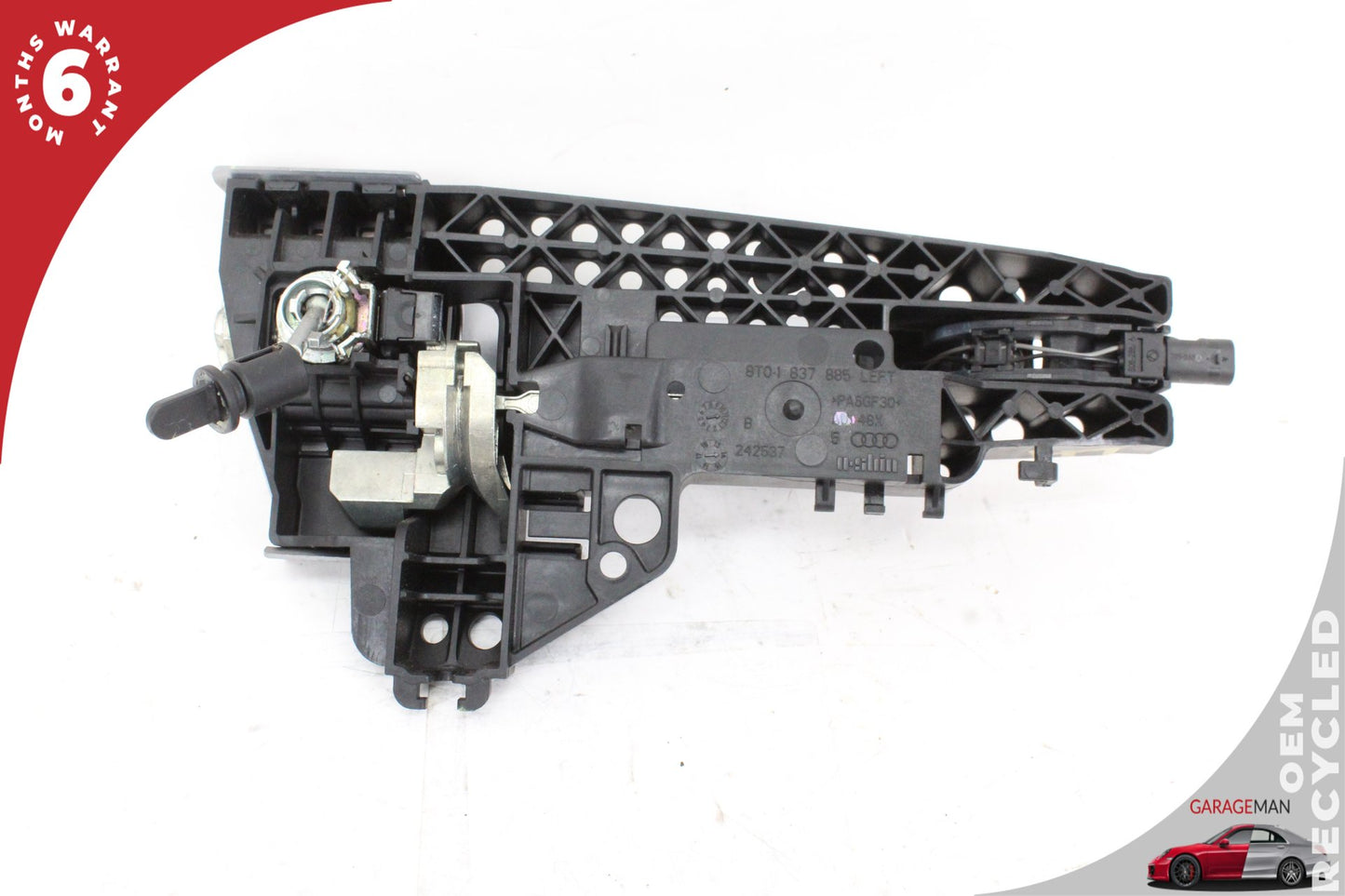 2009-2016 Audi A5 A4 Front Left Side Exterior Door Handle Gray 8T0837885B OEM