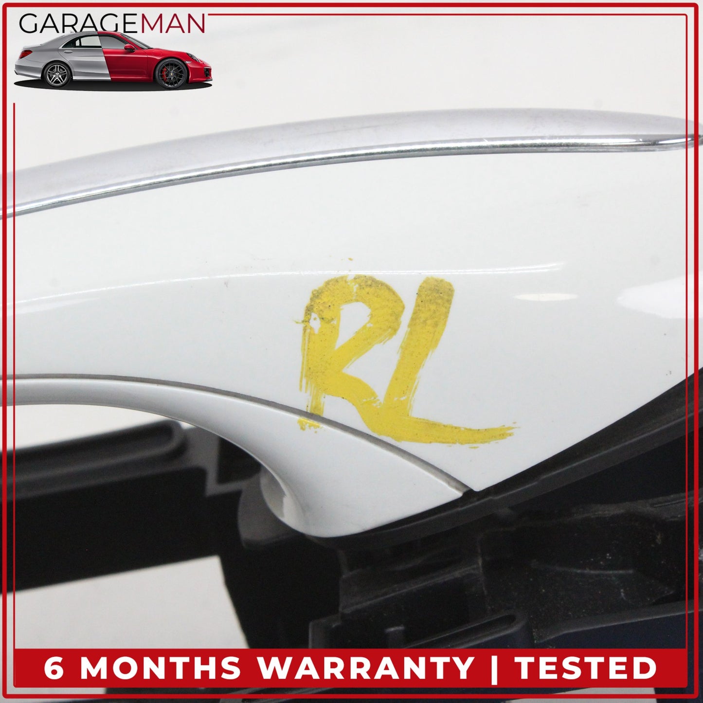 2011-2016 BMW 550i 535i Rear Left Driver Side Exterior Door Handle White OEM