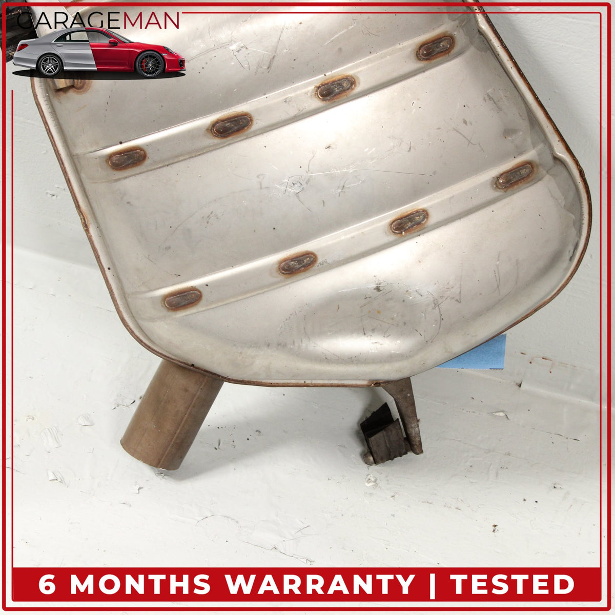 2012-2016 BMW 640i F12 Rear Left and Right Side Exhaust Muffler Set 7646938 OEM