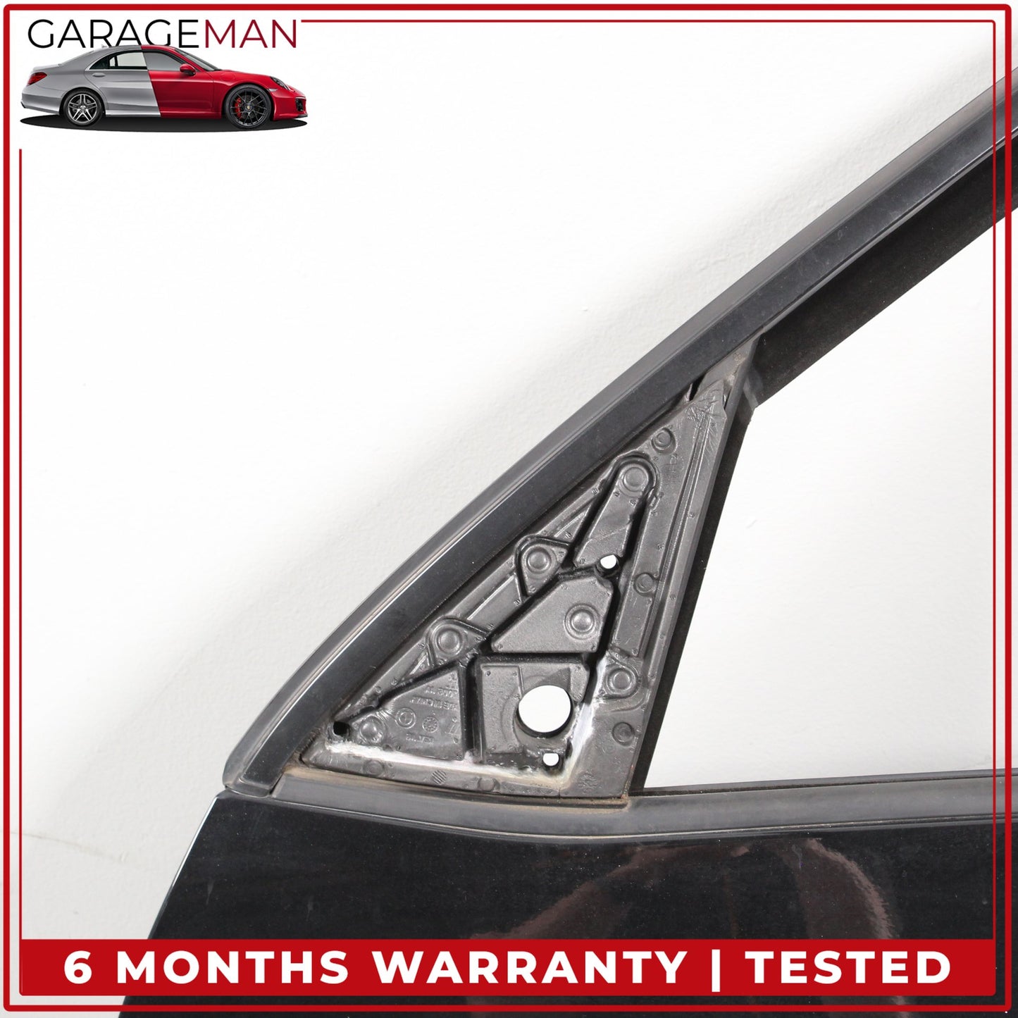 2007-2013 BMW X5 E70 Front Left Side Door Shell Black w/ Window Regulator OEM