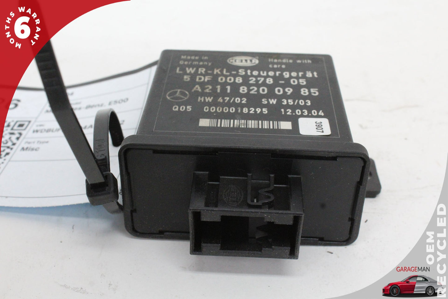 2003-2006 Mercedes W211 E500 Headlight Level Control Module Unit 2118200985 OEM