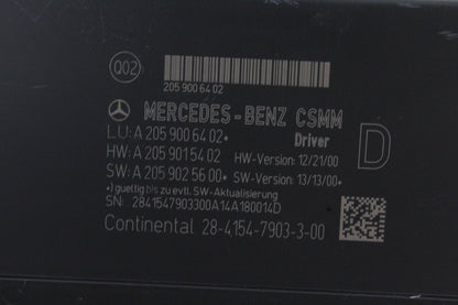 2015-2023 Mercedes-Benz C300 W205 Front Left Seat Control Module 2059006402 OEM