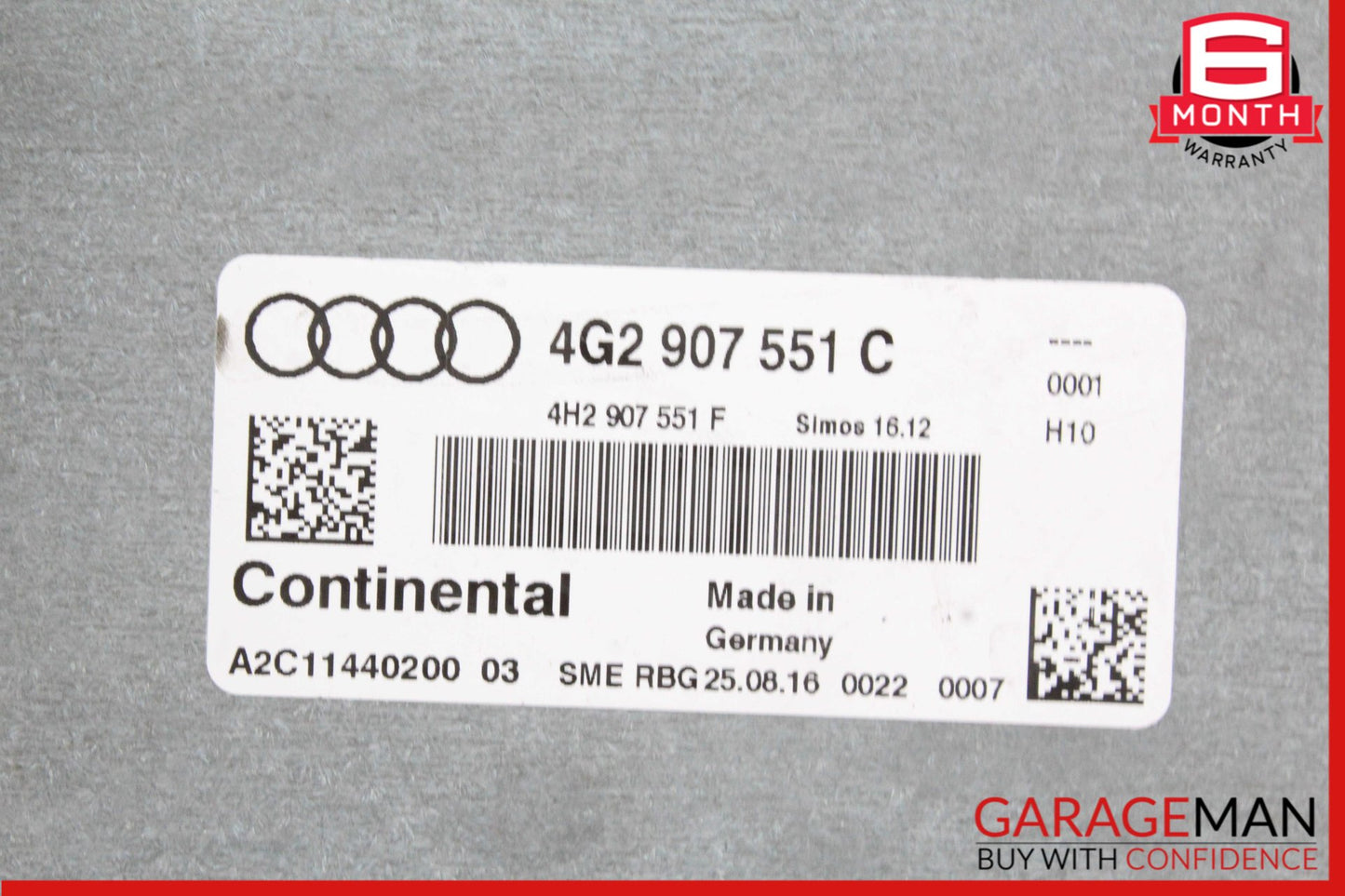 2016-2018 Audi A6 A7 Engine Computer Control Module Unit ECU ECM 4G2907551C OEM
