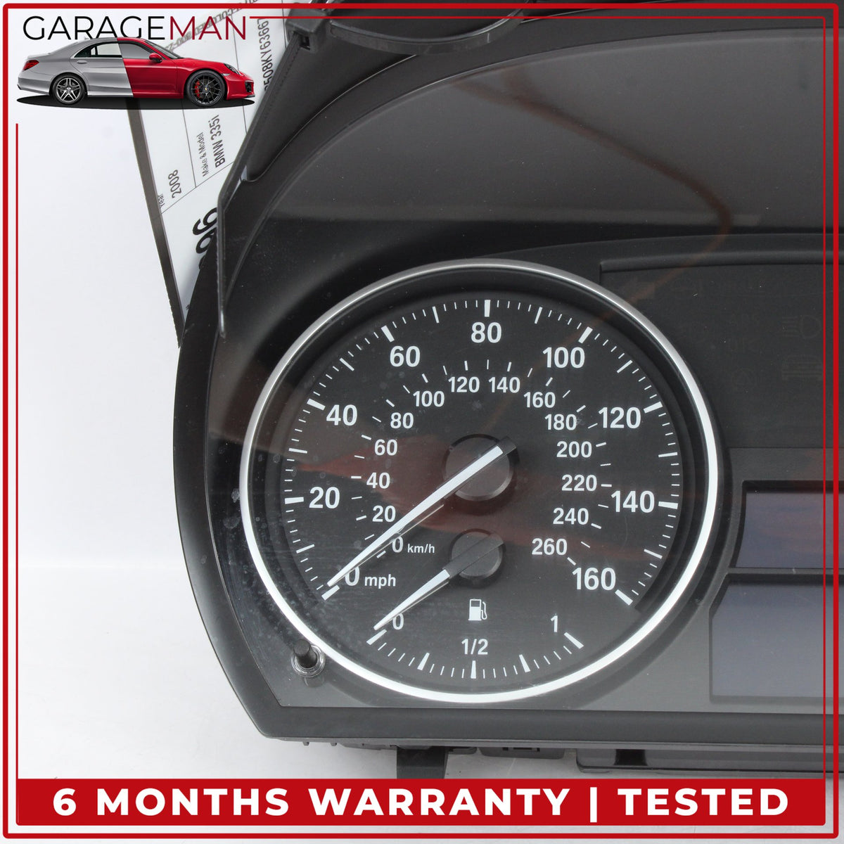 2007-2013 BMW 335i E90 Instrument Gauge Cluster Speedometer 62109316148 OEM