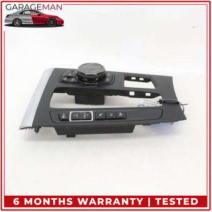 2014-2019 BMW X5 X6 iDrive Media Navigation Ceramic Knob w/ Switches & Trim OEM