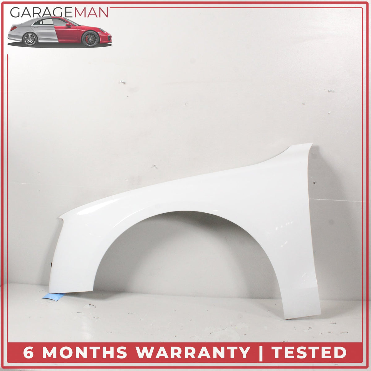 2011-2018 Audi A8 D4 Front Left Fender Panel White 4H0821105B OEM