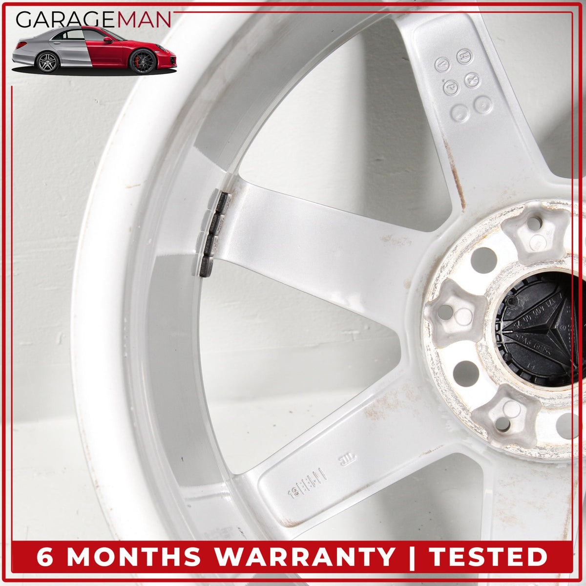 2012-2015 Mercedes W204 C250 Rear 7 Spoke Wheel Rim 8.5JX18H2ET54 2044019902 OEM