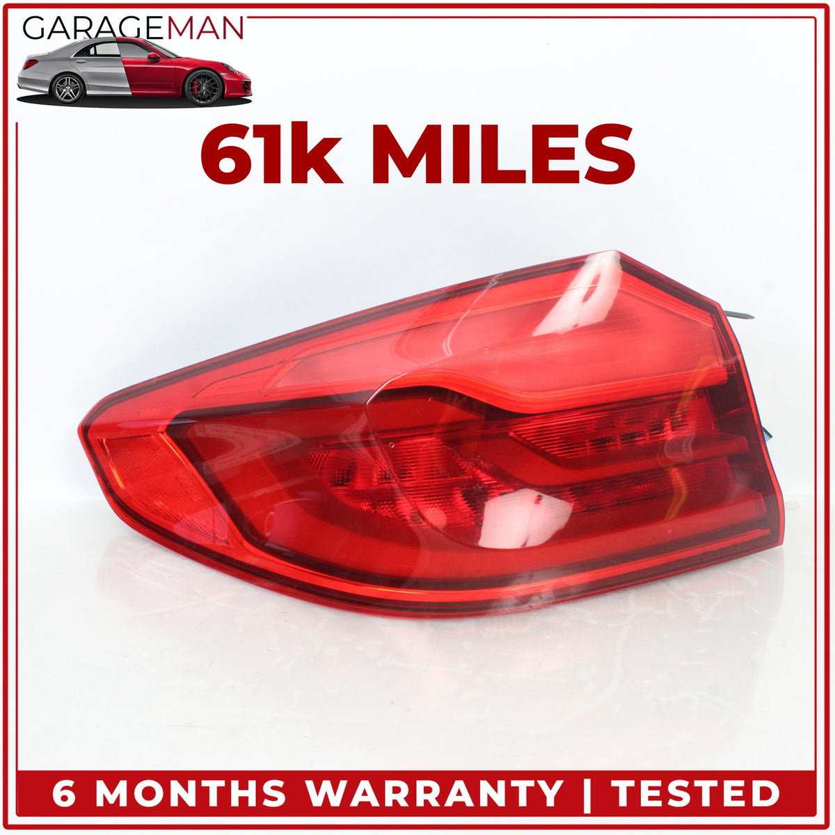 2017-2023 BMW 530e G30 Rear Left Driver Side Outer Tail Light Lamp 7376469 OEM