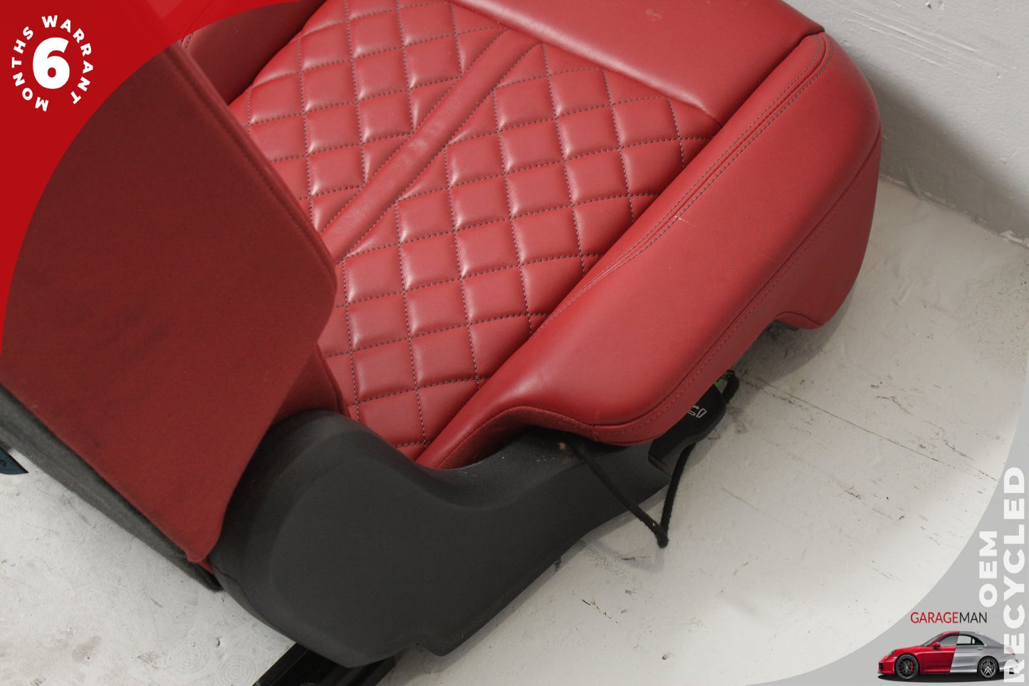 2018-2020 Audi SQ5 SUV Rear Right Passenger Side Complete Seat Assembly Red OEM
