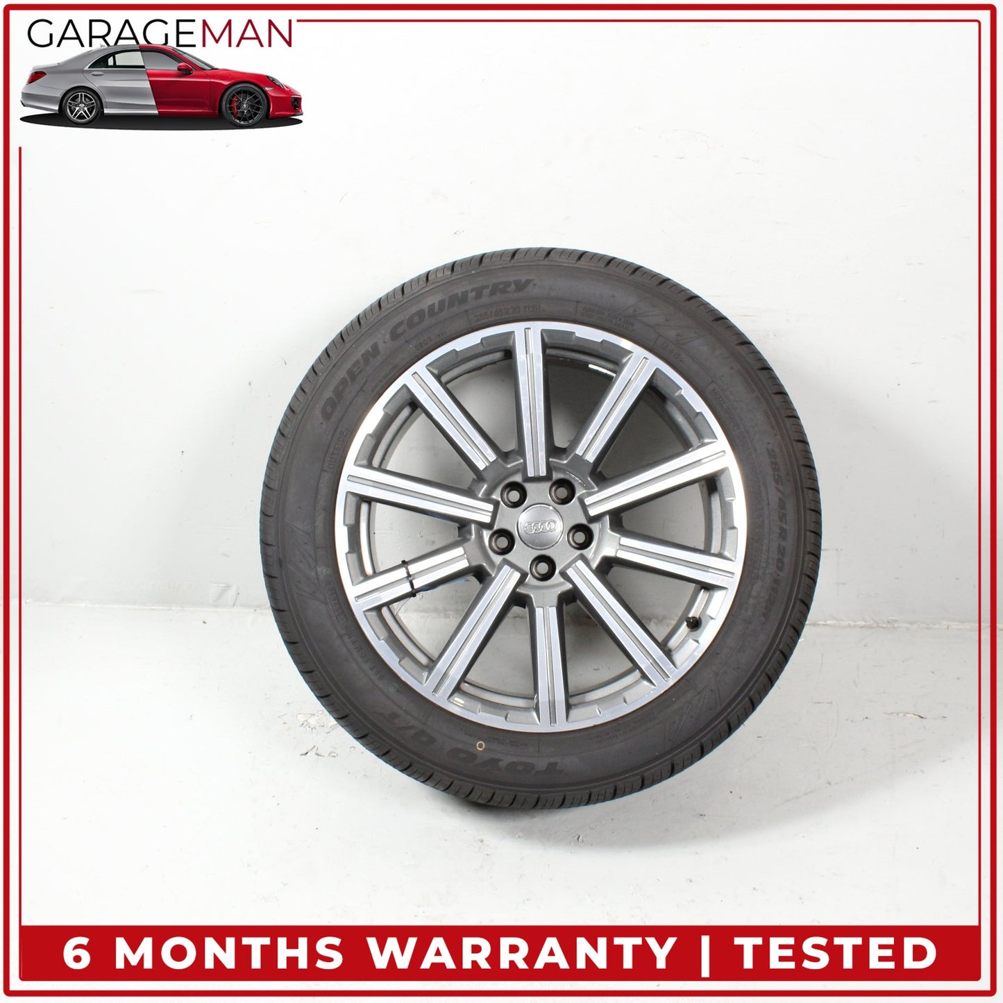 2017-2025 Audi Q7 SQ7 10 Spoke Wheel Rim w/ Tire 9JX20H2 ET33 4M0601025AD OEM