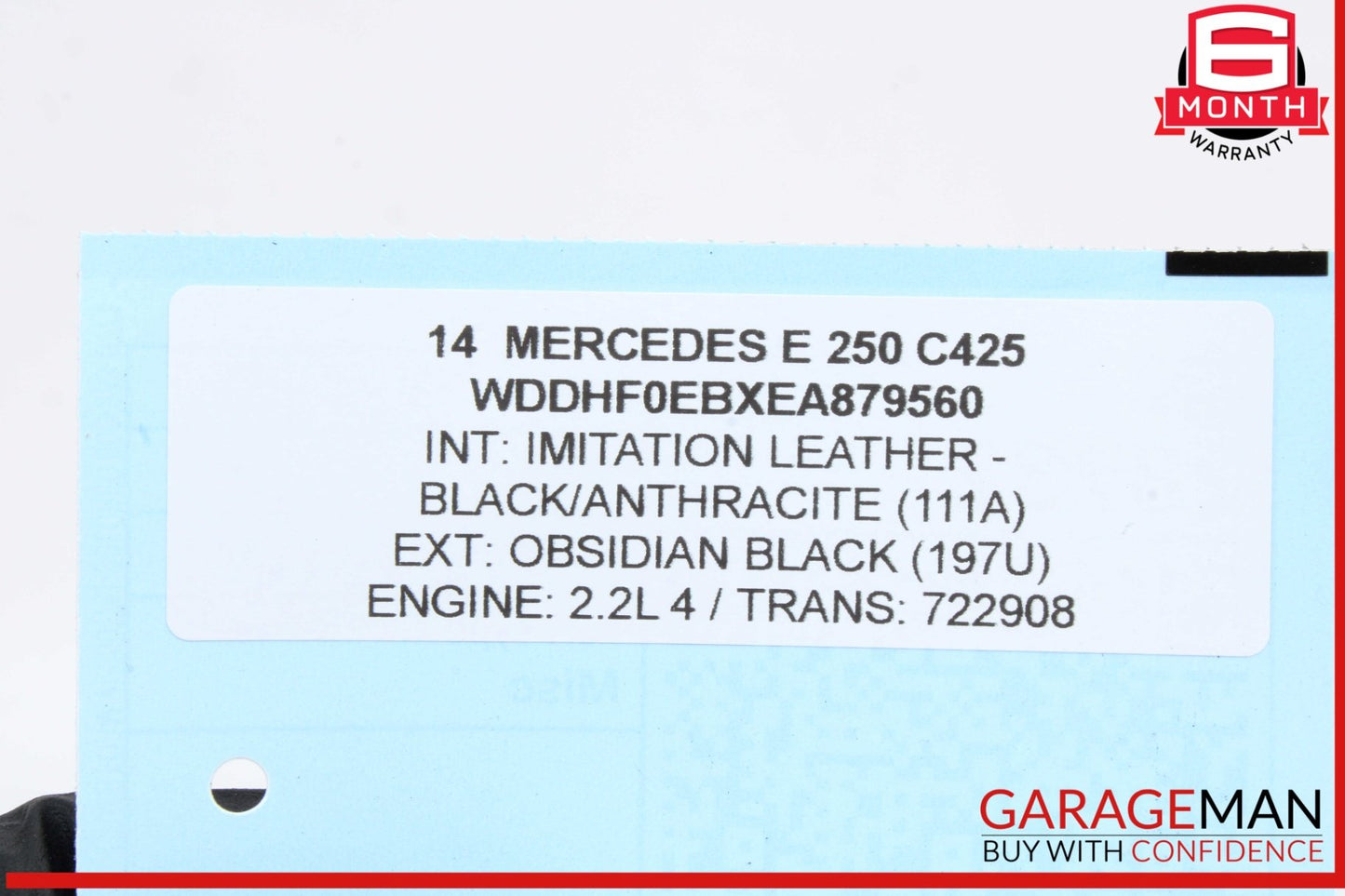 2014-2016 Mercedes-Benz E250 W212 Bumper Grille 2128850623 Genuine