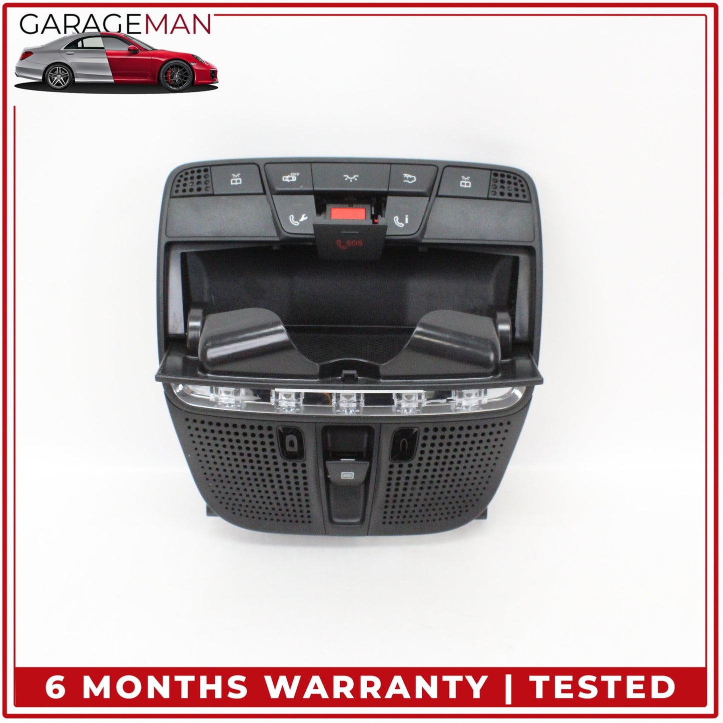 2016-2018 Mercedes W205 C300 Overhead Dome Light Lamp Black 0009009007 OEM