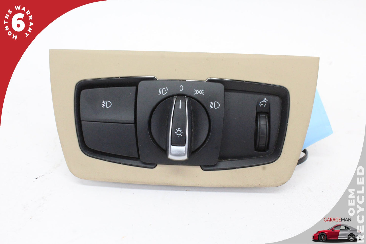 2012-2018 BMW 320i 328i 335i F30 Headlight Lamp Control Switch w/ Trim OEM