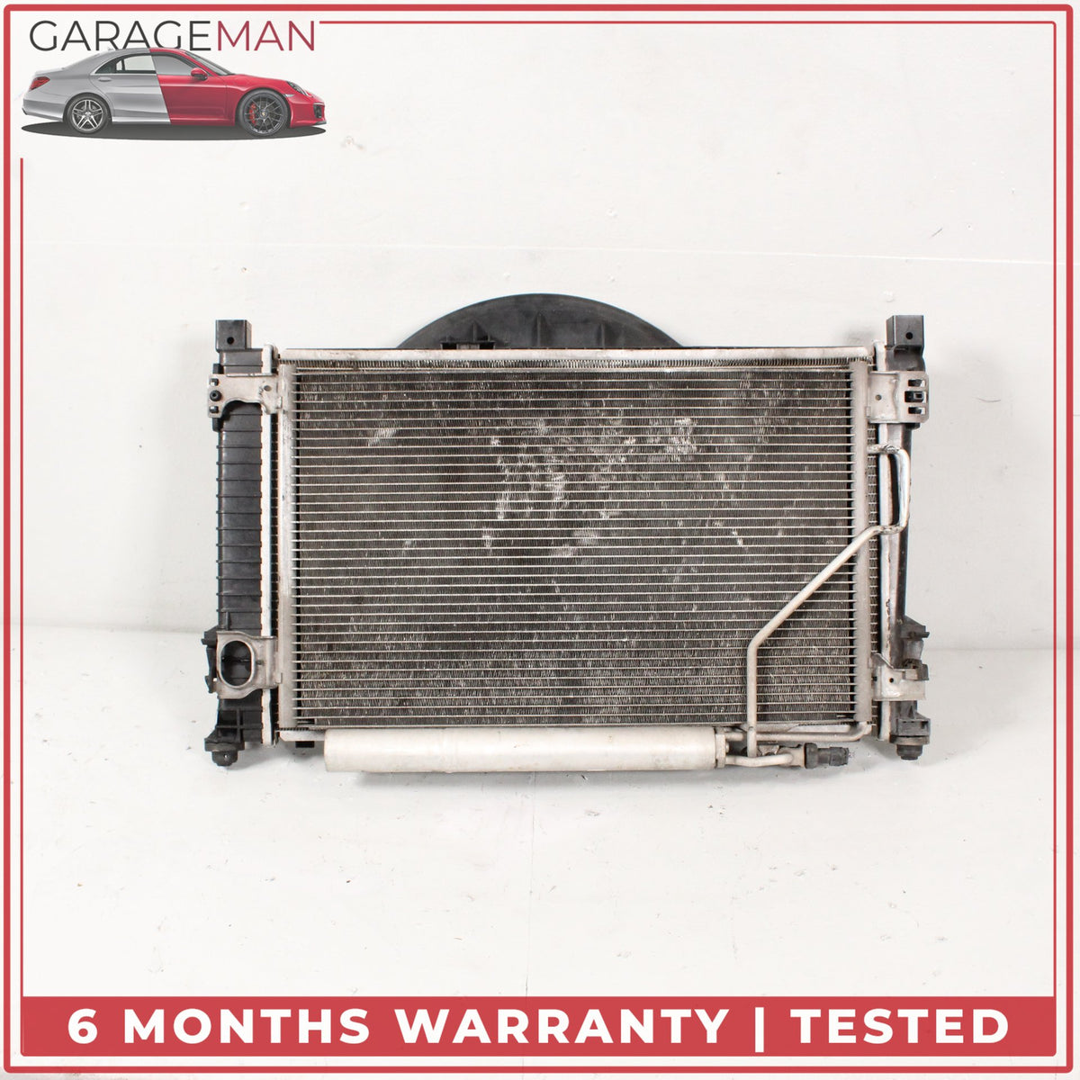 2005-2009 Mercedes W203 C230 Engine Cooling Radiator AC Condenser Assembly OEM