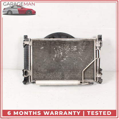 2005-2009 Mercedes W203 C230 Engine Cooling Radiator AC Condenser Assembly OEM