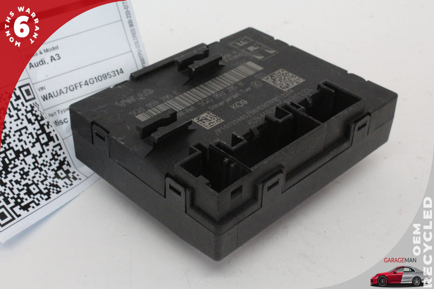 15-20 Audi A3 8V Sedan Window Control Module Rear Right 5Q0959395B Genuine