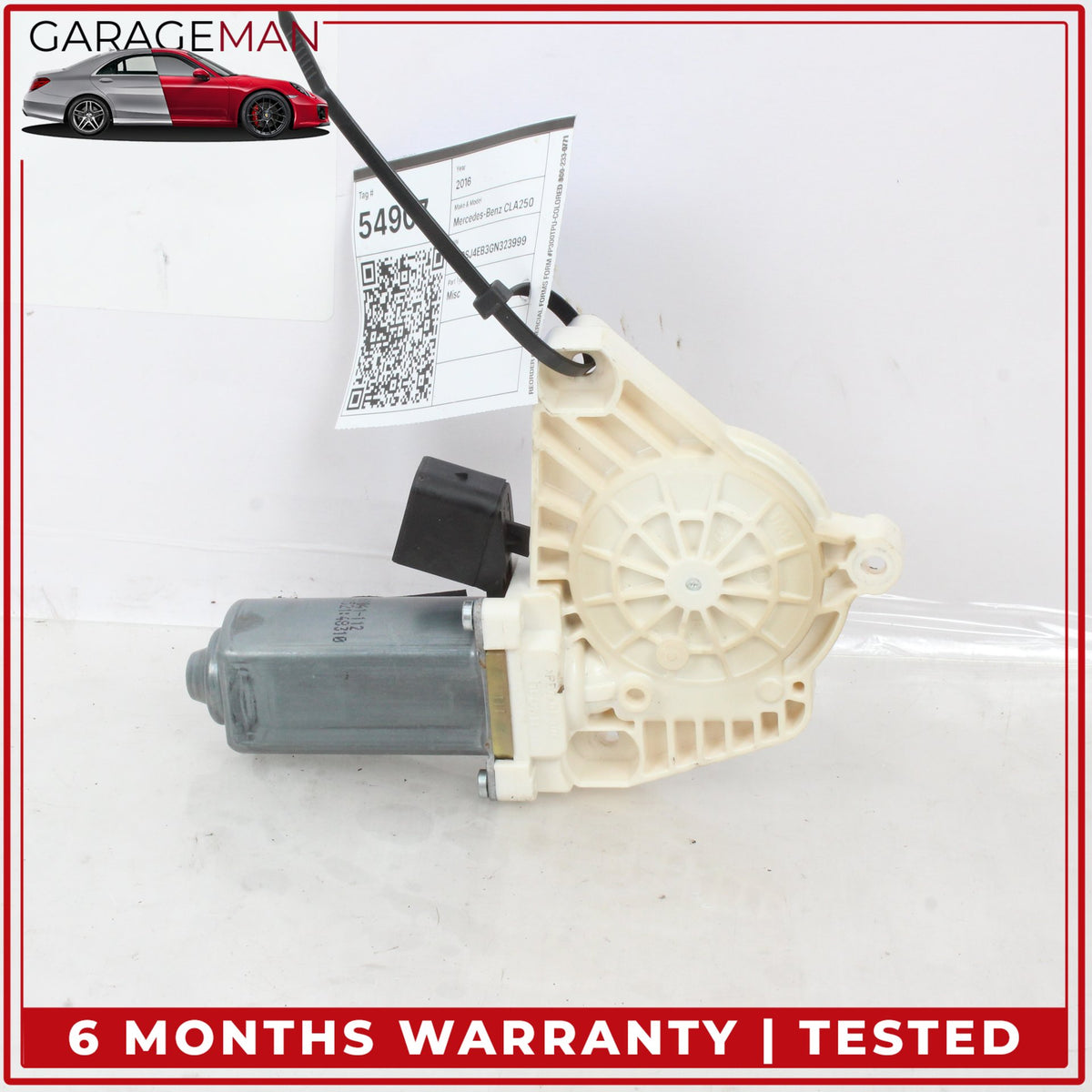 2014-2020 Mercedes W117 CLA250 Front Right Window Regulator Motor 61041112 OEM