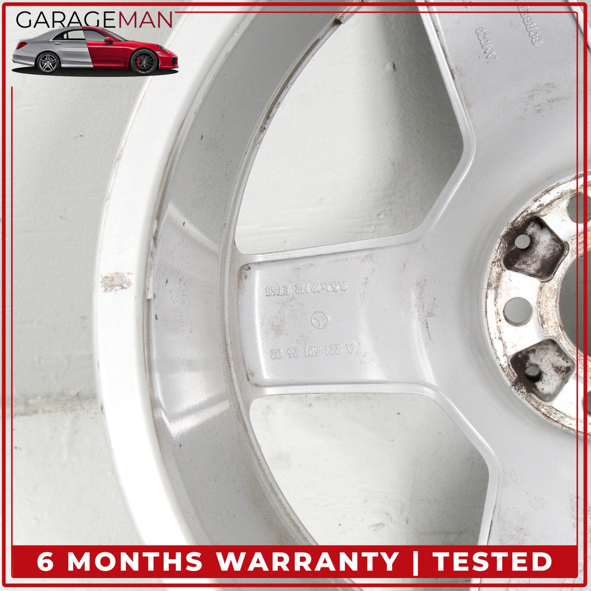 2007-2011 Mercedes W221 S550 S600 Front 5 Spoke Wheel Rim 8.5JX19 H2 ET43 OEM
