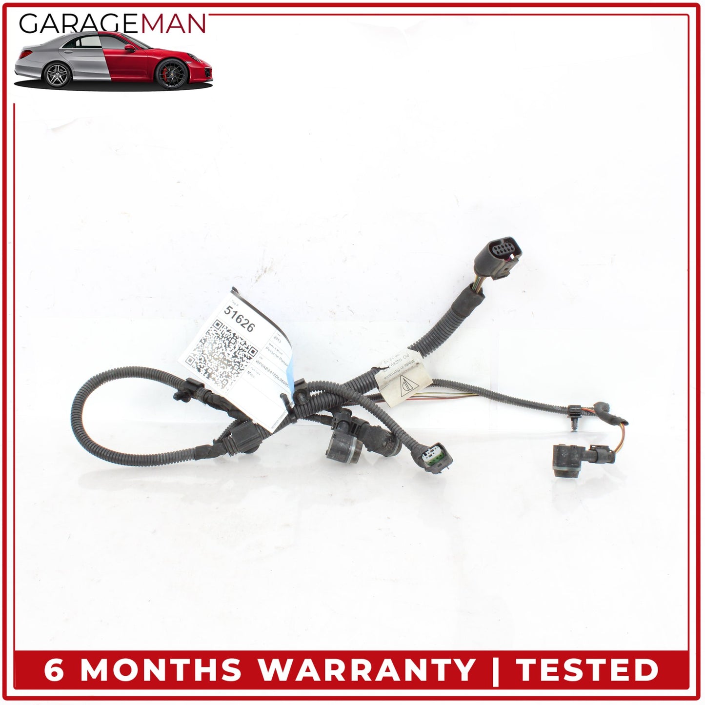 2010-2013 Porsche Panamera 970 Front Bumper Parking Sensors w/ Wire Harness OEM