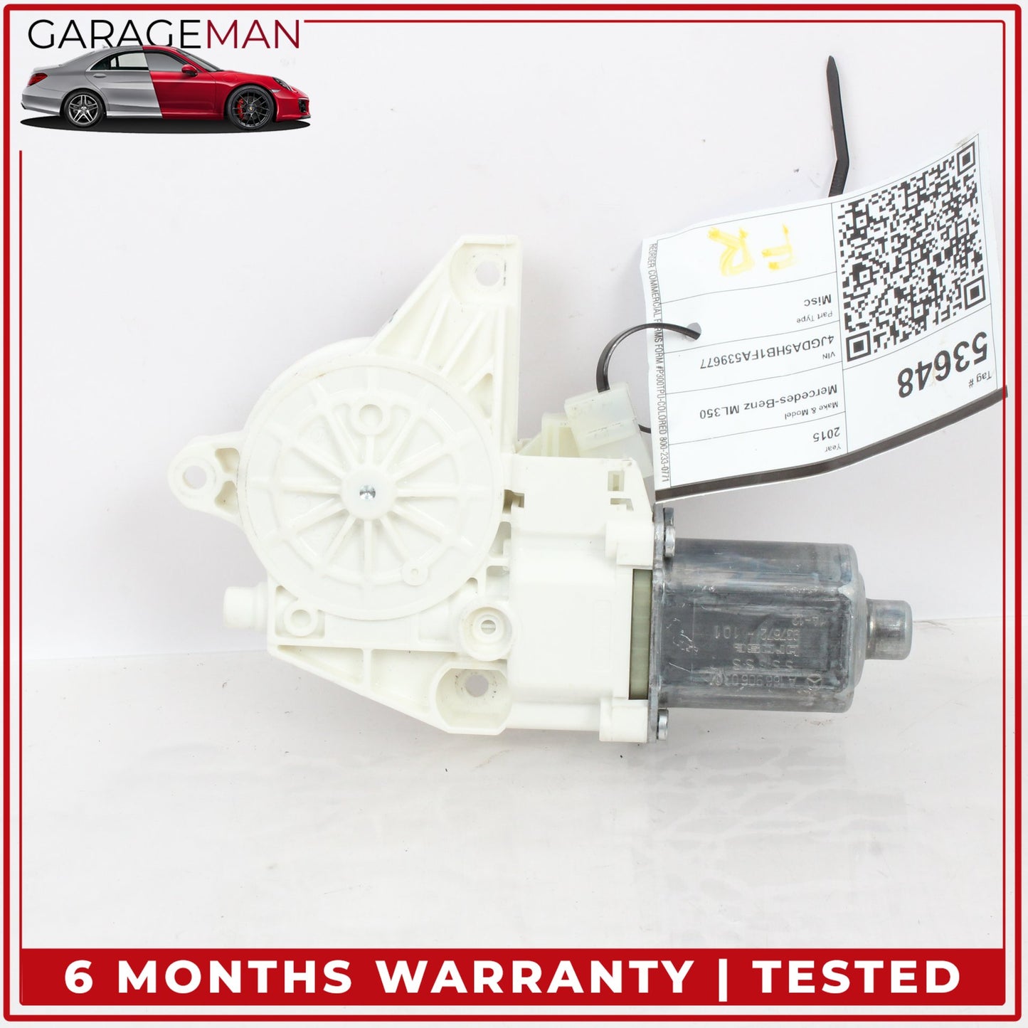 2012-2019 Mercedes W166 ML350 Front Right Window Regulator Motor 1669060301 OEM