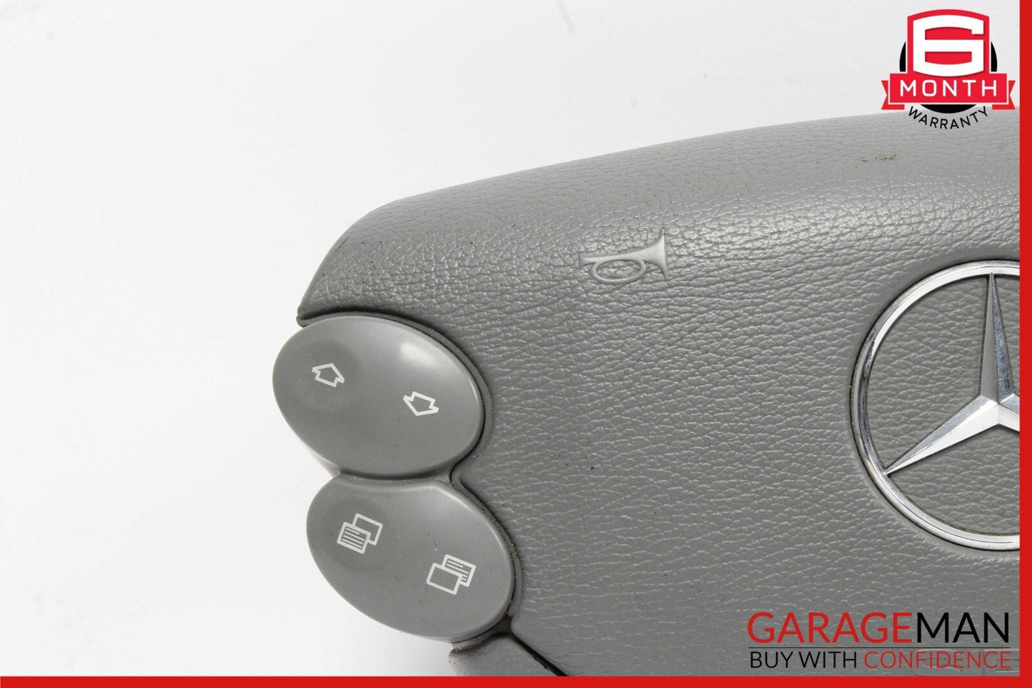 03-12 Mercedes R230 SL500 CLS500 Steering Wheel Airbag Air Bag Leather Gray OEM