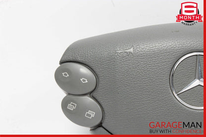 03-12 Mercedes R230 SL500 CLS500 Steering Wheel Airbag Air Bag Leather Gray OEM