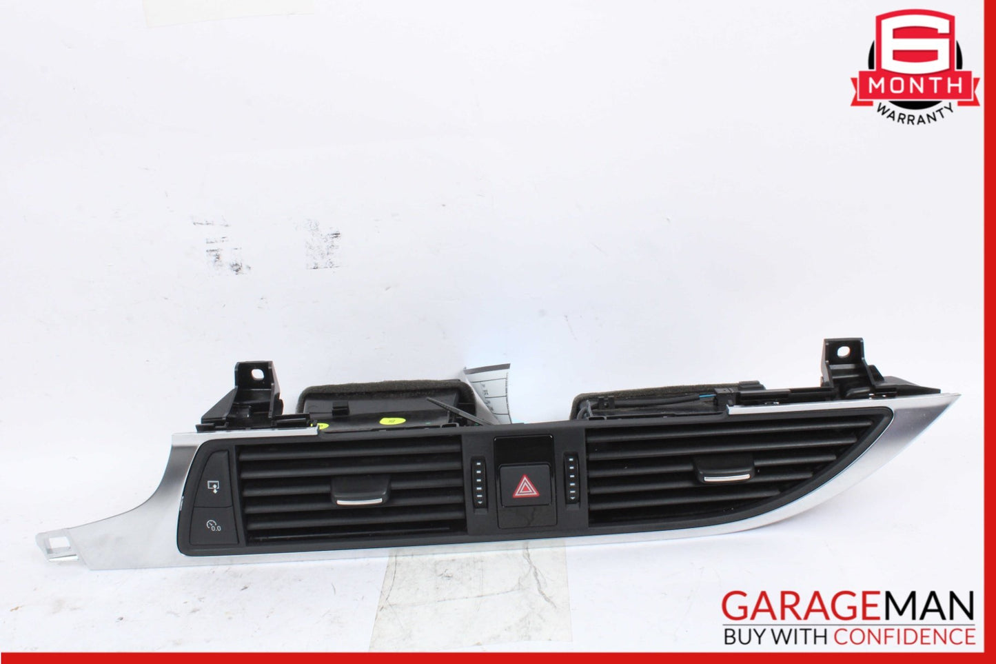 2012-2018 Audi A6 C7 Dashboard Center Dual A/C AC Air Vent Trim w/ Switch OEM