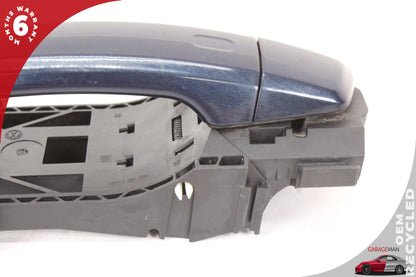 2015-2020 Audi A3 S3 RS3 Rear Left Side Exterior Door Handle Blue 8V0839885 OEM