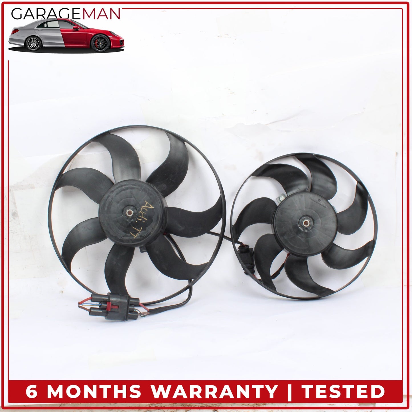 2008-2015 Audi TT Dual Radiator Motor Fan Blade Set of 2 1K0959455ET OEM