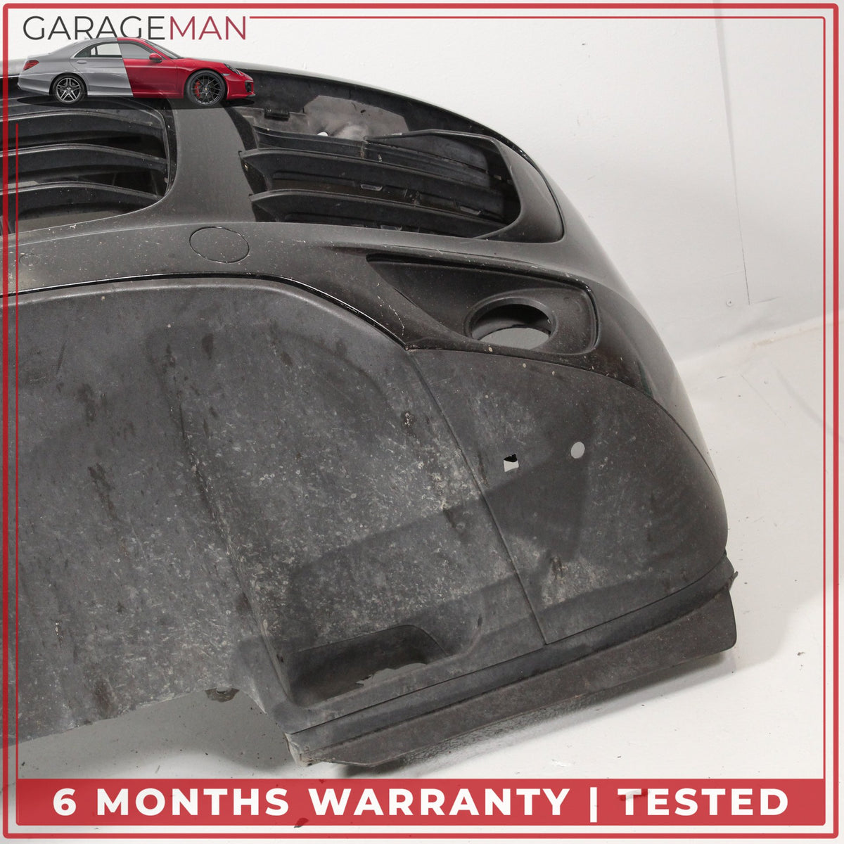 2015-2018 Porsche Cayenne 958 Front Bumper Cover Assembly Black OEM