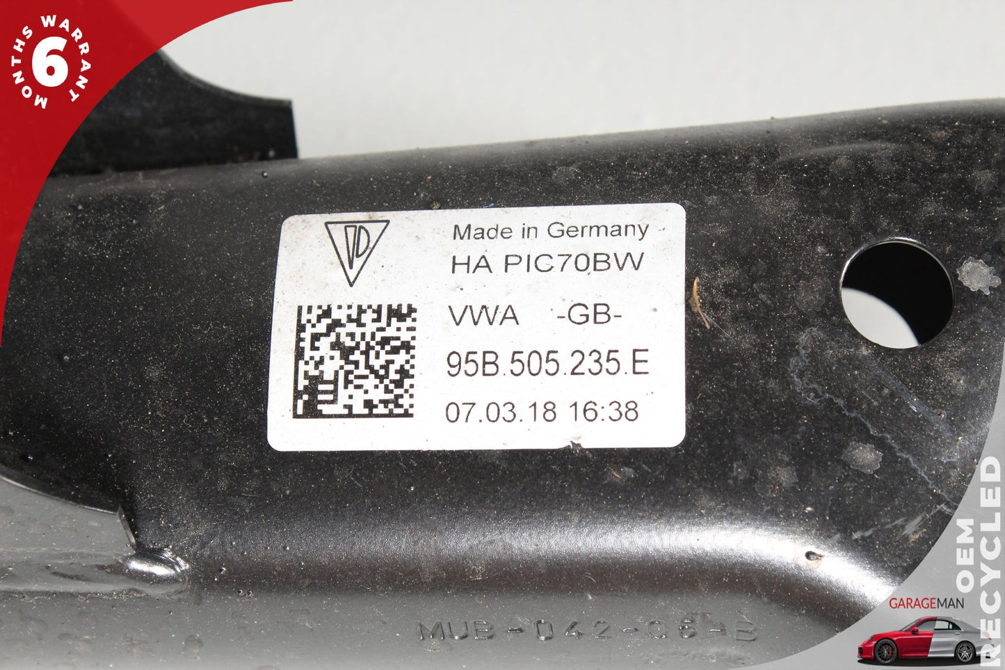 2015-2024 Porsche Macan 95B Rear Subframe Crossmember 95B505235F OEM