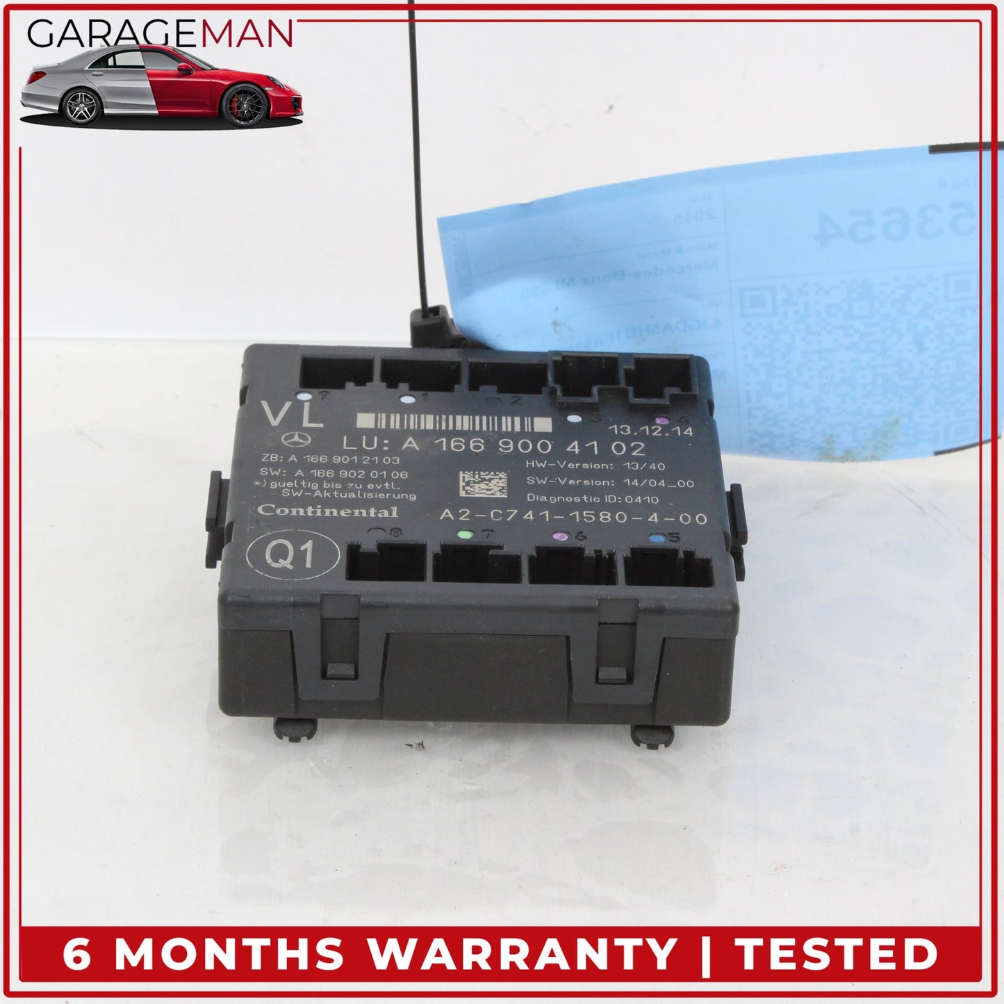 2012-2020 Mercedes W166 ML350 CLA250 Front Left Side Door Control Module OEM