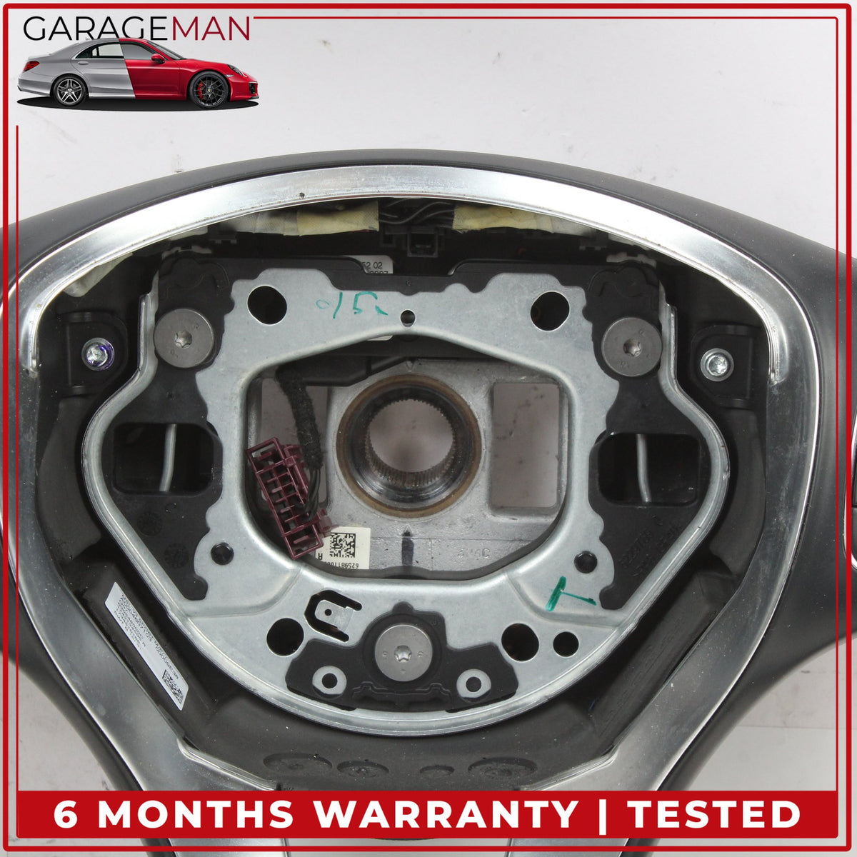 2015-2019 Mercedes W213 E300 Front Left Steering Wheel w/ Paddle Shifters OEM