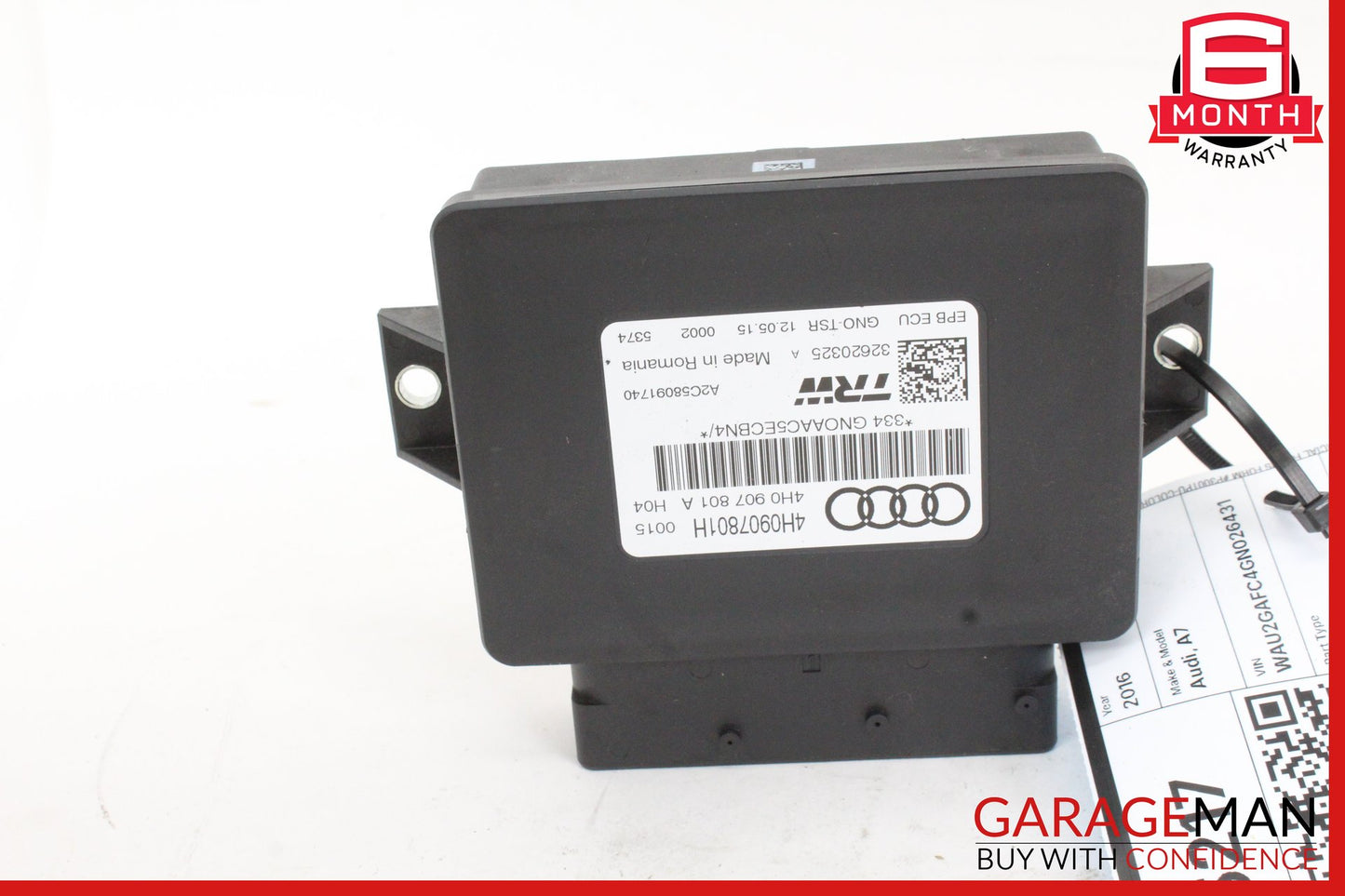 2012-2018 Audi A7 Electronic Parking Brake Control Module 4H0907801H OEM