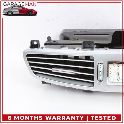 2007-2014 Mercedes W216 CL550 Dashboard Center A/C AC Air Vent w/ Clock OEM